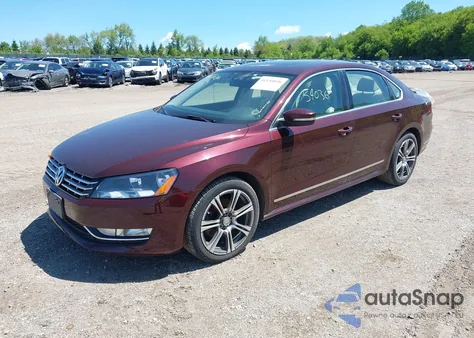2012 Volkswagen Passat 2.0L Tdi Sel Premium z USA, uszkodzony, nr VIN 1VWCN7A35CC110462